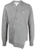 Comme Des Garçons Shirt x Lacoste cardigan en laine à ourlet asymétrique - Gris