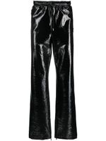 Courrèges pantalon droit à fini brillant - Noir