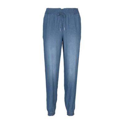 Tom Tailor Denim high waist tapered fit broek blauw Tom Tailor Denim high waist tapered fit broek blauw
