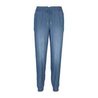 Tom Tailor Denim high waist tapered fit broek blauw