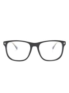 DSQUARED2 EYEWEAR lunettes de vue carrées à logo imprimé - Noir