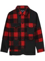 Comme des Garçons Homme surchemise en polaire à carreaux - Rouge