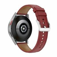 By Qubix - Compatible met Garmin Venu 2 / Garmin Venu 3 - Luxe leren bandje - Bordeaux - leather - Compatible Garmin bandje - Bandbreedte: 22mm