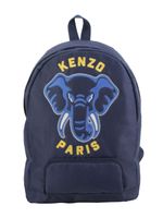 Kenzo Kids sac à dos à logo brodé - Bleu - thumbnail