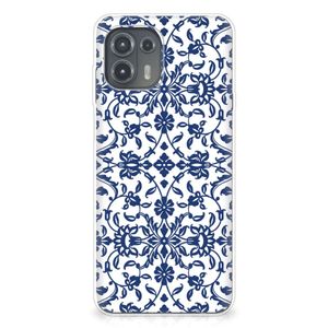 Motorola Edge 20 Lite TPU Case Flower Blue