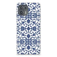 Motorola Edge 20 Lite TPU Case Flower Blue - thumbnail