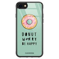 iPhone SE 2020 glazen hardcase - Donut worry