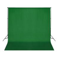 Achtergrond chromakey 300x300 cm katoen groen