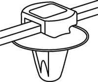 HellermannTyton 150-93130 T50SOSSFT6,5 16-2 OD Kabelbinder 150 mm 4.60 mm Zwart Met spreidanker en plaat 1 stuk(s)