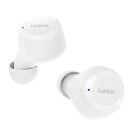 Belkin SoundForm Bolt True Wireless Earbuds, oordopjes draadloos, batterijduur tot 28 uur en Mono-modus, zweet- en waterbestendig (IPX4), Bluetooth-koptelefoon met microfoon, Wit