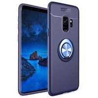 Samsung Galaxy S9 Magnetische Ringhouder Hoes - Blauw