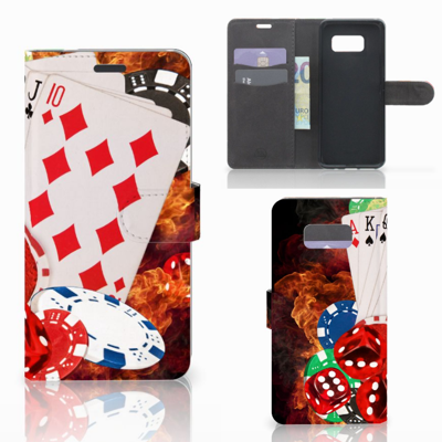 Samsung Galaxy S8 Plus Wallet Case met Pasjes Casino