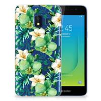 Samsung Galaxy J2 Core TPU Case Orchidee Groen