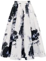 Alexander McQueen Midi-plooirok - Blauw
