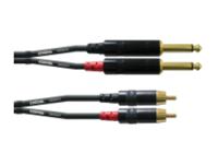 Cordial CFU 1.5 PC audio kabel 1,5 m 2 x RCA 2 x 6.35mm Zwart - thumbnail