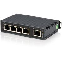 StarTech. com Industriële 5-poorts Ethernet-schakelaar voor DIN-railmontage, Unmanaged 10/100 netwerk switch, IP 30 behuizing