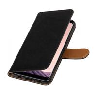 Bookwallet lederlook hoes Samsung Galaxy S8 Plus zwart