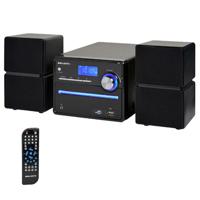 Majestic 122336_BK Micro HiFi-systeem met CD/MP3-speler en FM-stereo-radio, zwart