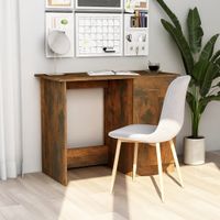 Bureau 100x50x76 cm bewerkt hout gerookt eikenkleurig