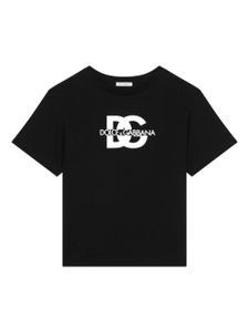 Dolce & Gabbana Kids t-shirt en coton à logo imprimé - Noir