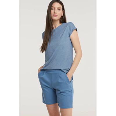 ICHI T-shirt blauw