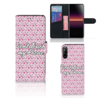 Sony Xperia L4 Portemonnee Hoesje Flowers Pink DTMP