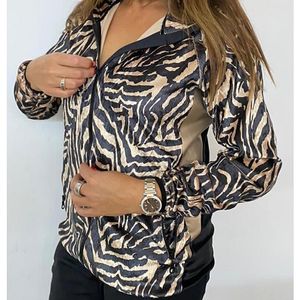 luxe vest zebraprint goud