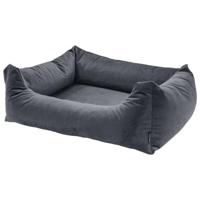 Madison Velours Dog Bed Grey S