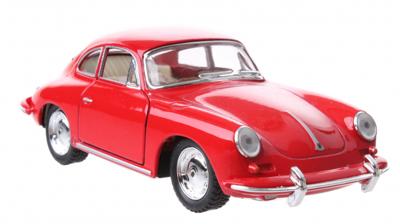 Kinsmart schaalmodel Porsche 1:32 junior die cast 10 cm rood