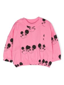 Mini Rodini sweat Ritzratz en coton biologique - Rose