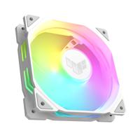 Asus TUF GAMING TR120 FAN ARGB WH PC-ventilator Wit (b x h x d) 120 x 120 x 28 mm Incl. LED-verlichting