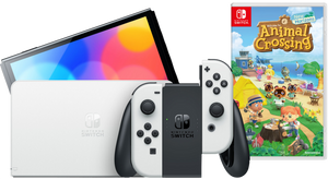 Nintendo Switch OLED Wit + Animal Crossing New Horizons