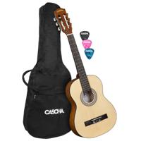 Cascha HH 2354 Student Series klassieke gitaar 1/2 + gigbag + plectrums