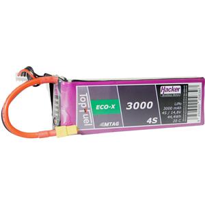 Hacker LiPo accupack 14.8 V 3000 mAh Aantal cellen: 4 20 C Softcase XT60