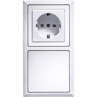 Eltako 2-voudig frame wit (glanzend) 30000315