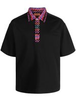 Missoni polo en coton à motif de chevrons - Noir