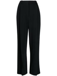 Victoria Beckham pantalon ample à design plissé - Noir