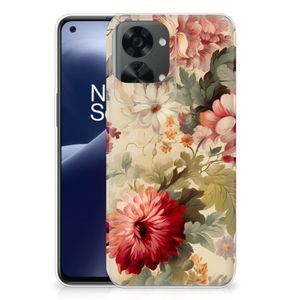 TPU Case voor OnePlus Nord 2T Flowers Blue