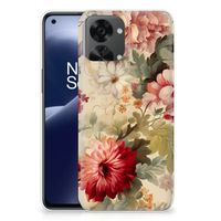 TPU Case voor OnePlus Nord 2T Flowers Blue - thumbnail