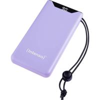 Intenso F10000 Powerbank 10000 mAh Quick Charge, Power Delivery LiPo USB-A, USB-C Paars Statusweergave - thumbnail