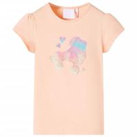 Kindershirt 128 lichtoranje