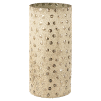 J-Line Vaas Parel Glas Goud S 14x14x28,5