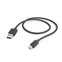 Hama Micro-USB-kabel 1 m (data- en snellaadkabel, USB-A naar micro-USB, Ideal PS4-controller, Galaxy S7 S6, Android-apparaten) zwart