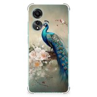 Case Anti-shock voor OPPO A78 4G Vintage Pauwen - thumbnail