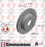 Remschijf SPORT REMSCHIJF COAT Z ZIMMERMANN, Remschijftype: Binnen geventileerd, u.a. für BMW