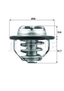 Thermostaat, koelvloeistof MAHLE, u.a. für Opel, Cadillac, Saab, Chevrolet, Vauxhall, Fiat, Alfa Romeo, Santana, Buick