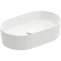 Villeroy & Boch Collaro opzetwastafel ovaal 56x36cm zonder overloop zonder kraangat wit 4A195601 - thumbnail