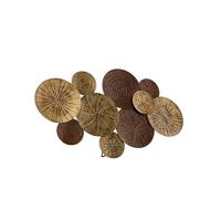 QAZQA - Art Deco Art Deco wandlamp antiek goud 71 cm - Kelly | Woonkamer | Slaapkamer | Keuken - Staal Rond - E27 Geschikt voor LED - Max. 1 x 25 Watt