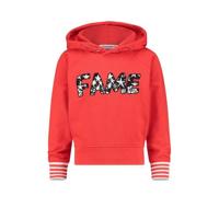 Vingino hoodie Nisa met tekst rood