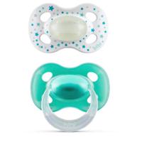 Bibi fopspeen Happiness Day & Night Boy 16+ mnd (2 stuks)